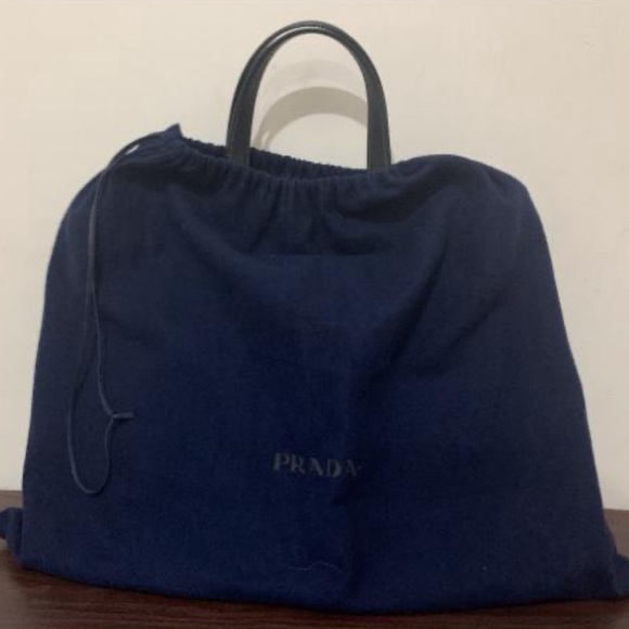 💙 Prada Large Navy Dustbag with drawstring - Picture 1 of 6